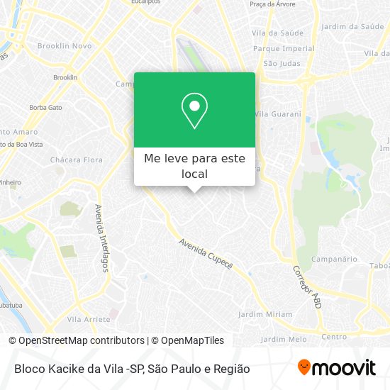 Bloco Kacike da Vila -SP mapa