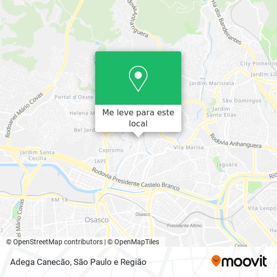 Adega Canecão mapa