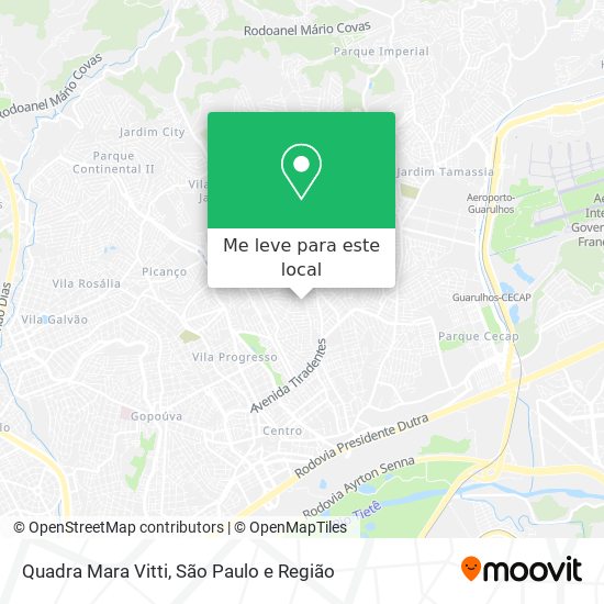 Quadra Mara Vitti mapa