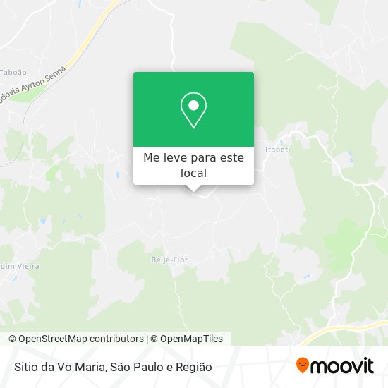 Sitio da Vo Maria mapa