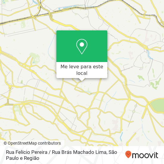 Rua Felício Pereira / Rua Brás Machado Lima mapa