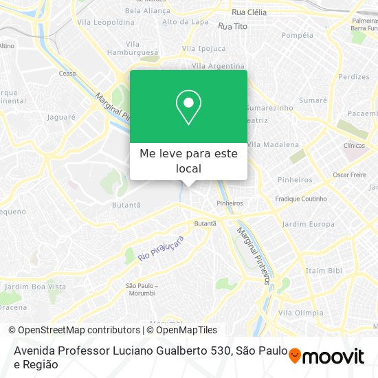 Avenida Professor Luciano Gualberto 530 mapa