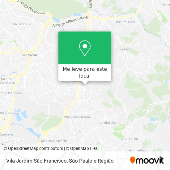 Vila Jardim São Francisco mapa