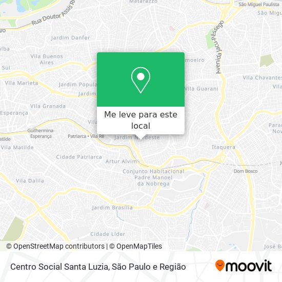 Centro Social Santa Luzia mapa