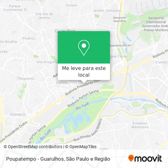 Poupatempo - Guarulhos mapa