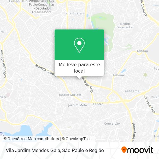 Vila Jardim Mendes Gaia mapa