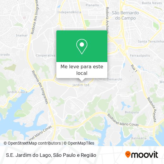 S.E. Jardim do Lago mapa