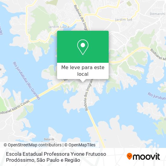 Escola Estadual Professora Yvone Frutuoso Prodóssimo mapa