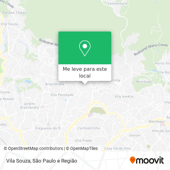 Vila Souza mapa