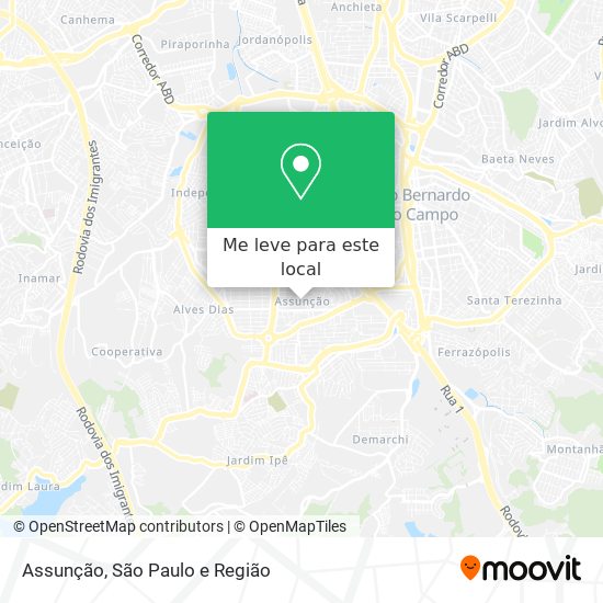 Assunção mapa