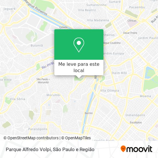 Parque Alfredo Volpi mapa