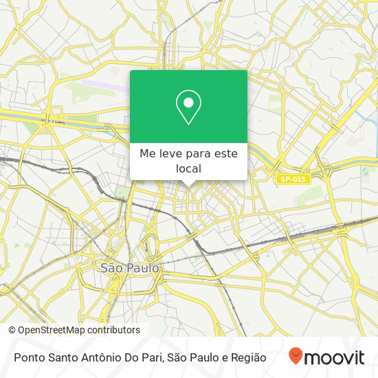 Ponto Santo Antônio Do Pari mapa