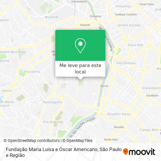 Fundação Maria Luisa e Oscar Americano mapa