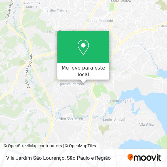 Vila Jardim São Lourenço mapa
