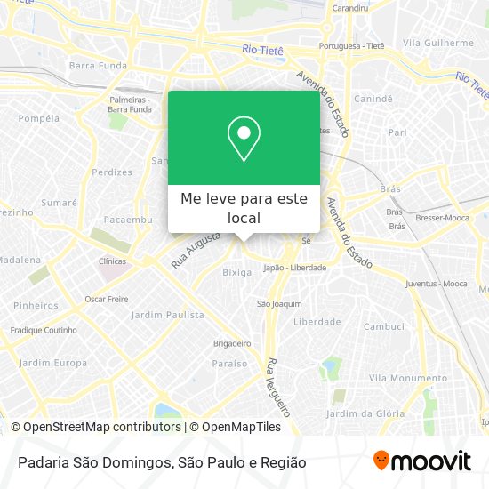 Padaria São Domingos mapa