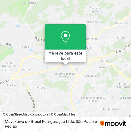 Mayekawa do Brasil Refrigeração Ltda mapa