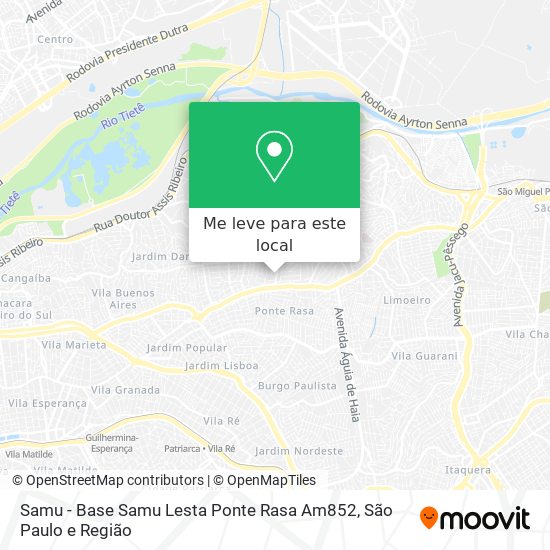 Samu - Base Samu Lesta Ponte Rasa Am852 mapa