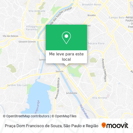Praça Dom Francisco de Souza mapa