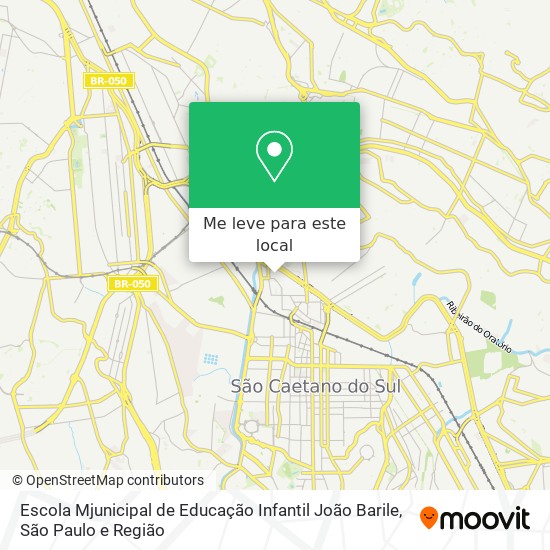 Escola Mjunicipal de Educação Infantil João Barile mapa