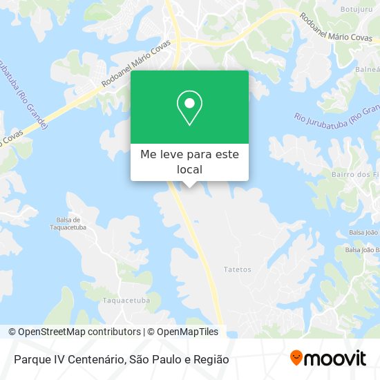 Parque IV Centenário mapa