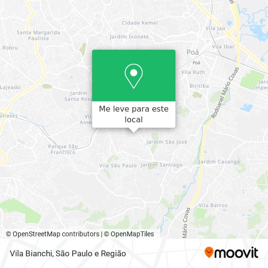 Vila Bianchi mapa