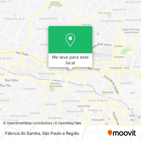 Fábrica do Samba mapa