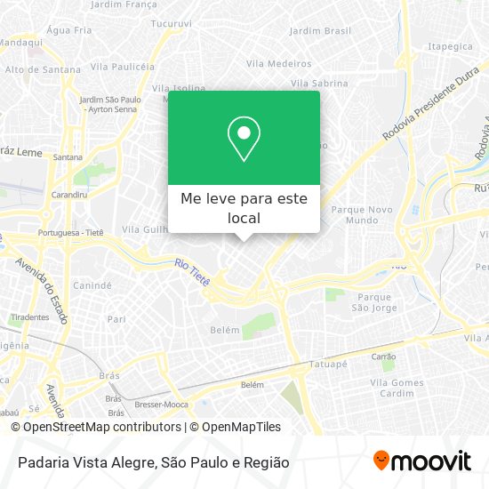 Padaria Vista Alegre mapa