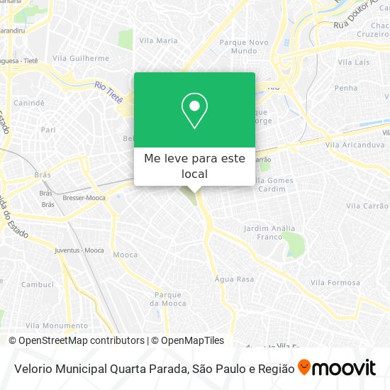 Velorio Municipal Quarta Parada mapa