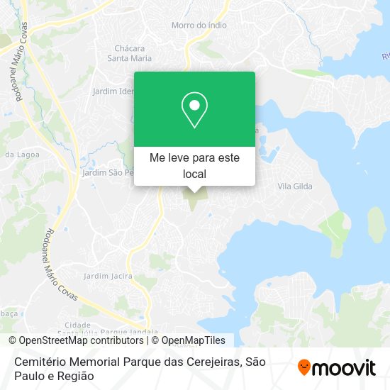 Cemitério Memorial Parque das Cerejeiras mapa