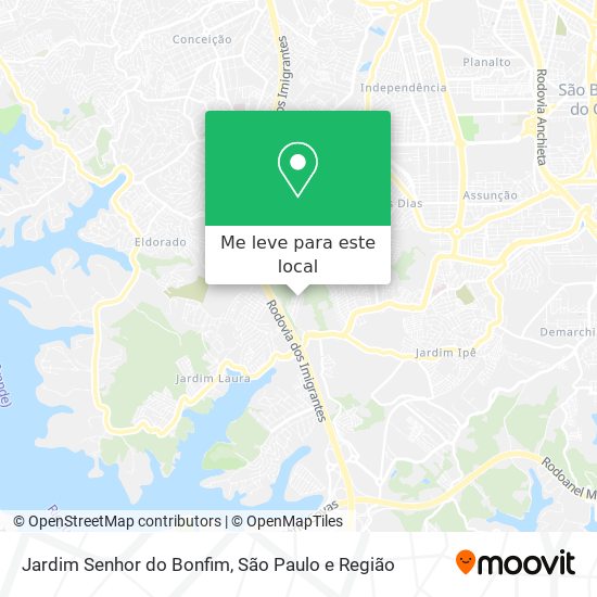 Jardim Senhor do Bonfim mapa