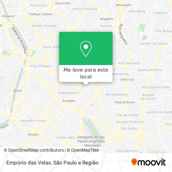 Empório das Velas mapa