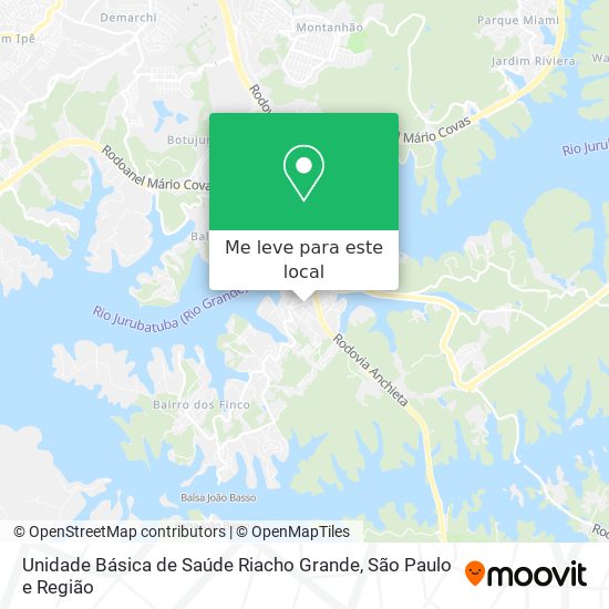 Unidade Básica de Saúde Riacho Grande mapa