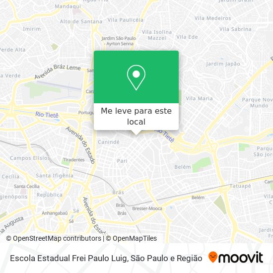 Escola Estadual Frei Paulo Luig mapa