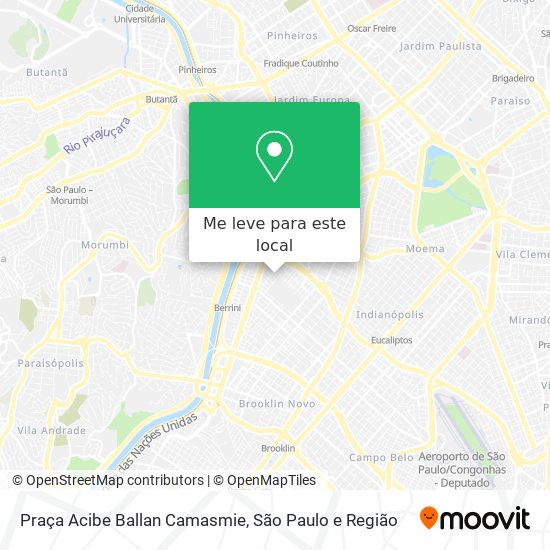 Praça Acibe Ballan Camasmie mapa