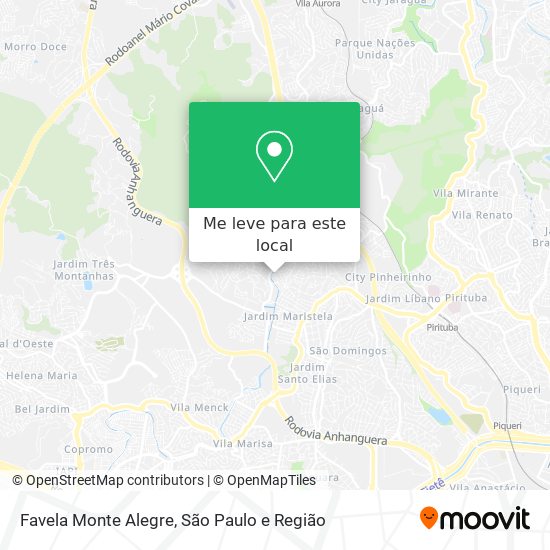 Favela Monte Alegre mapa