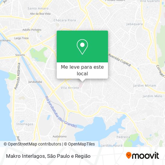 Makro Interlagos mapa