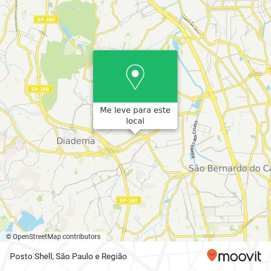 Posto Shell mapa