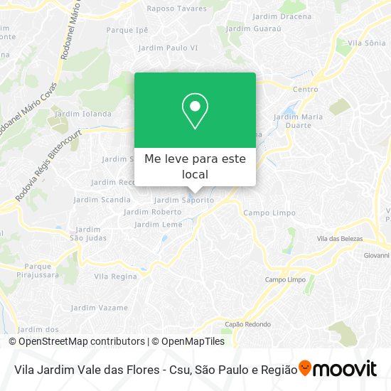 Vila Jardim Vale das Flores - Csu mapa