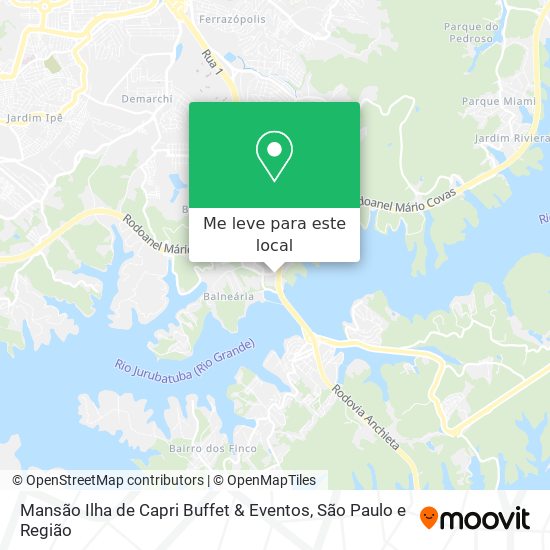 Mansão Ilha de Capri Buffet & Eventos mapa