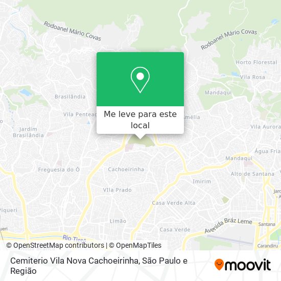 Cemiterio Vila Nova Cachoeirinha mapa