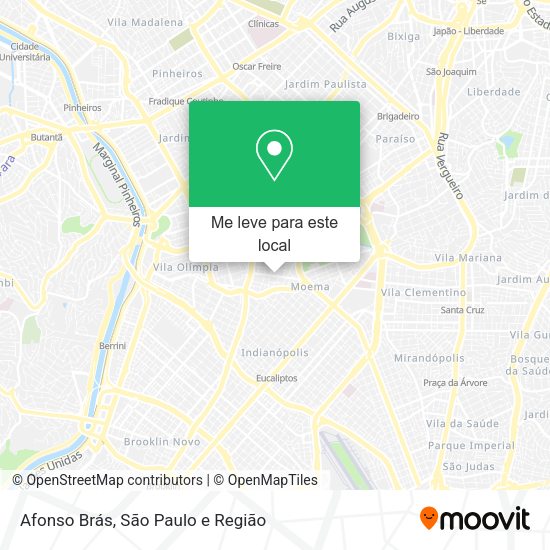 Afonso Brás mapa