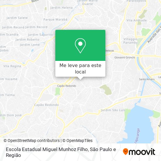 Escola Estadual Miguel Munhoz Filho mapa