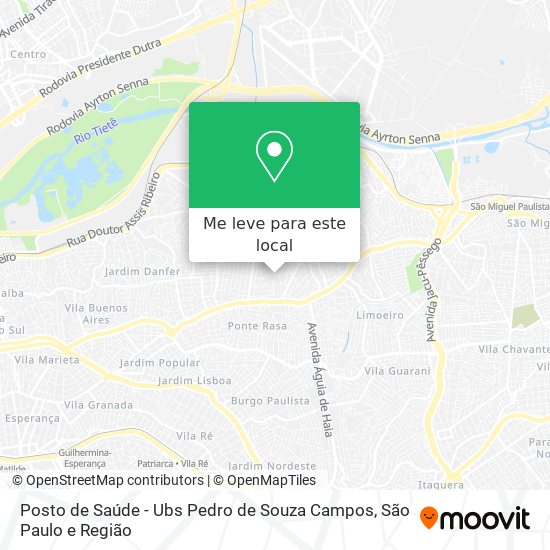 Posto de Saúde - Ubs Pedro de Souza Campos mapa