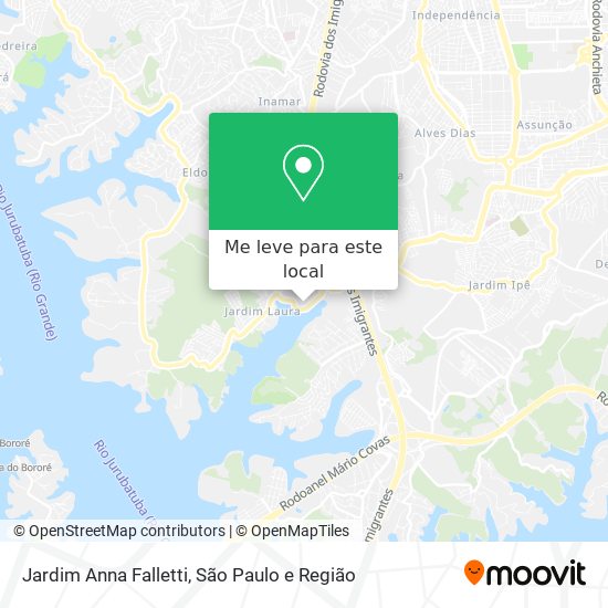 Jardim Anna Falletti mapa
