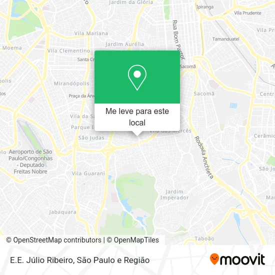 E.E. Júlio Ribeiro mapa