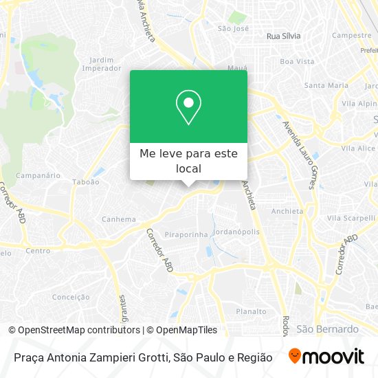 Praça Antonia Zampieri Grotti mapa