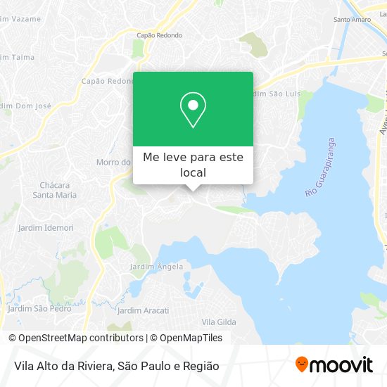 Vila Alto da Riviera mapa