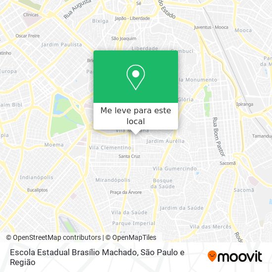 Escola Estadual Brasílio Machado mapa