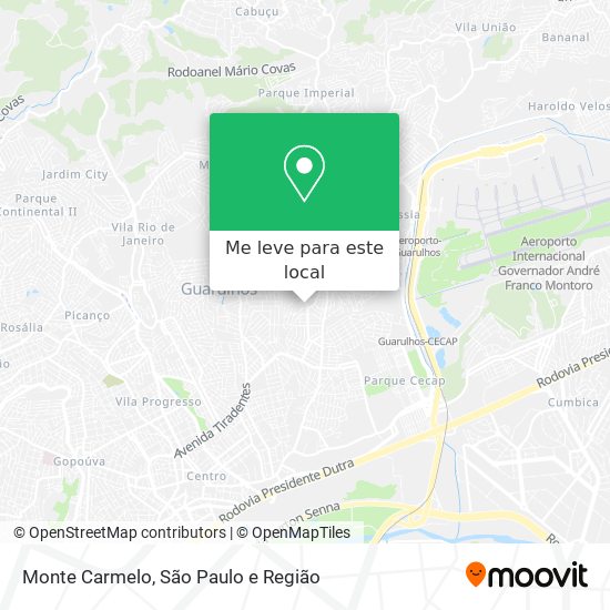 Monte Carmelo mapa