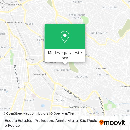 Escola Estadual Professora Annita Atalla mapa
